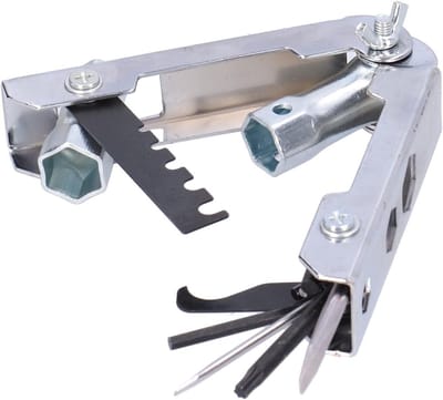 Kettingzaag Multitool - Onderhoudsset Tuin - Zaag Reparatie - Koudgewalst Staal - 4-19 mm Doppen - Metaal