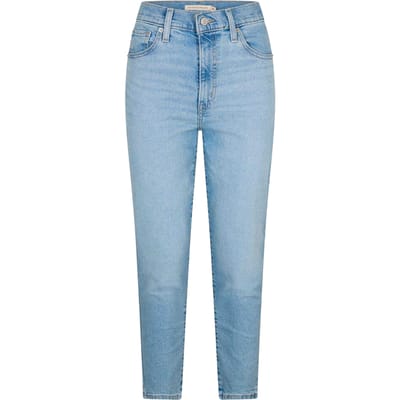 Levis Dames Straight Leg Mom Jeans (Blauw)