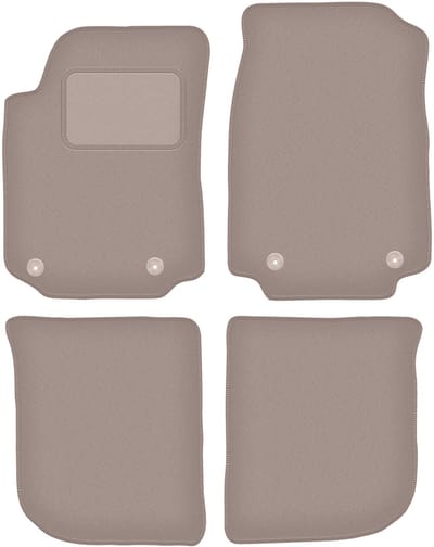 Beige veloursmatten voor: Audi A6 C4 sedan, stationwagen, avant (1994-1997)