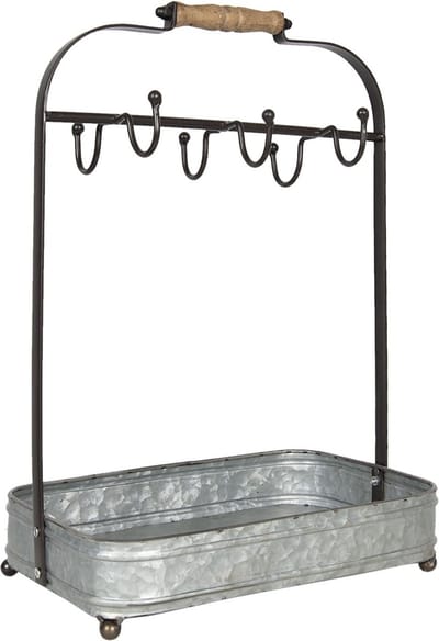 Clayre & Eef Mokkenrek 32x20x44 cm Grijs IJzer