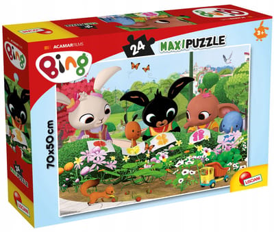 Lisciani - Bing - puzzel Maxifloor - Observeer de natuur - 24 stukjes