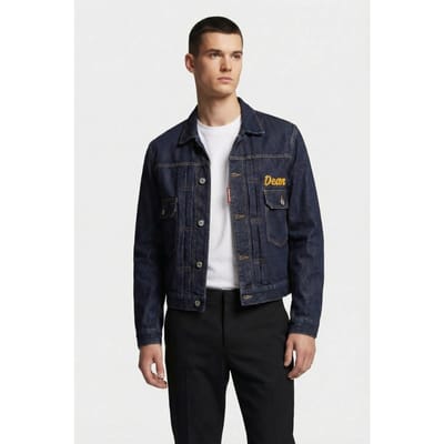 Dsquared2 Jacket Blue Größe: 46 | Jeansjacken Outlet | Herren | Blau
