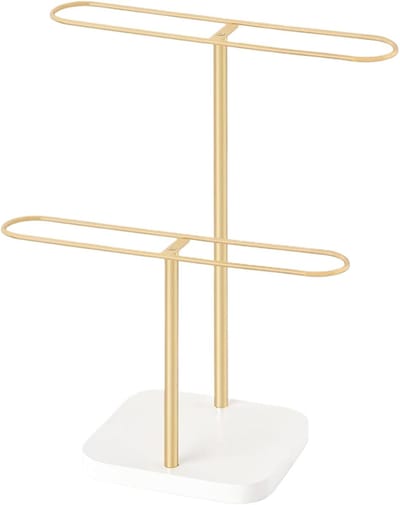 Brilhouder Organizer - Brillenstandaard Display - Bureau Opbergen - Versterkte Metalen Frame - Meerlaagse Planken - Goud