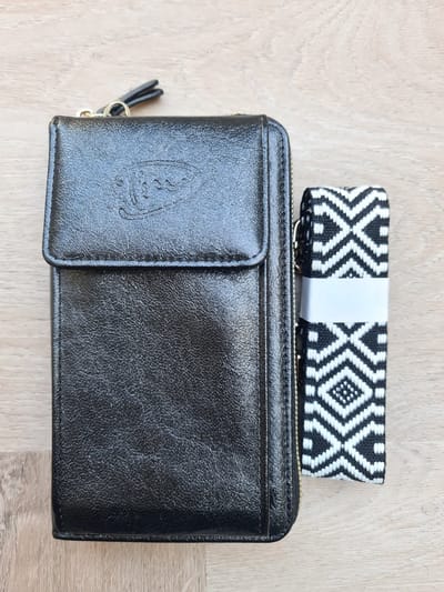 Black new Zafra portemonnee / telefoontasje