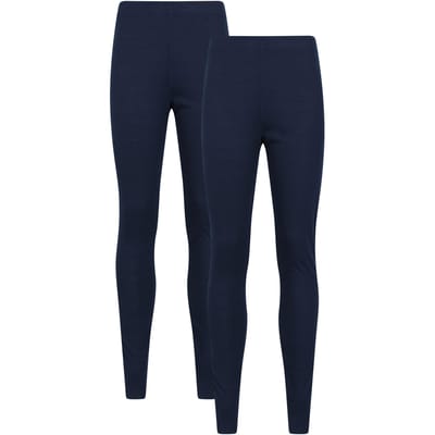 Mountain Warehouse Dames/Dames Talus Thermische Base Layer Legging (Set van 2) (Marine)