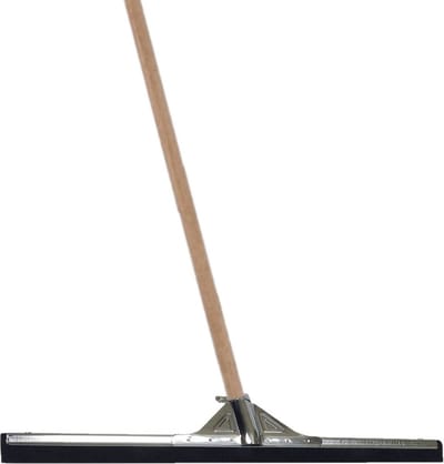 Betra Vloertrekker/douchetrekker - voor water metaal/rubber 55 cm - met houten steel 130 cm