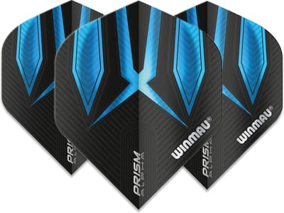 Winmau Prism Alpha Extra Thick Black & Blue - Dart Flights