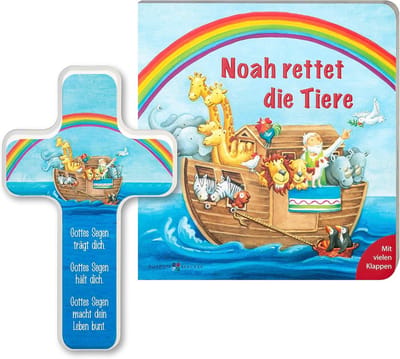 Houten Ark Noah Speelset Cadeau voor Doop of Kraamcadeau