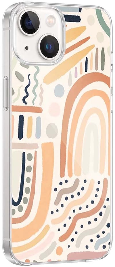 Bigben Connected, Hoesje geschikt voor iPhone 13/14 - Hars Sahel Patroon, Meerkleurig