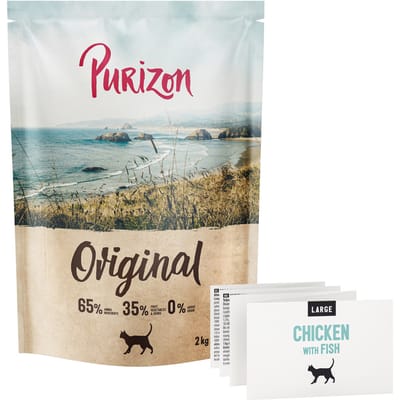 Purizon Large Adult Kip & Vis - graanvrij - Nieuw Receptuur: 2 kg