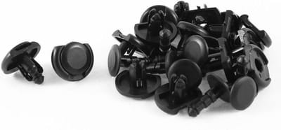 Kunststof Klinknagels - Bevestigingsclips Push-in - Auto Onderdelen Bevestigen - 7 mm Gat Diameter - 15 Stuks - Zwart