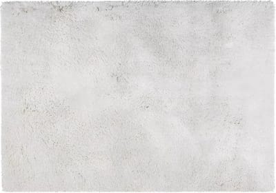 Vente-unique Tapijt shaggy van microvezel HARVEY - Polyester - Wit - 160 x 230 cm L 230 cm x H 7 cm x D 160 cm