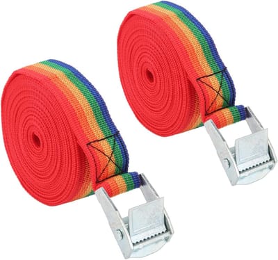Spanbanden, Spanbanden, Duurzame En Gebruiksvriendelijke Verstelbare Spanbanden Voor Veilige Ladingbevestiging, 2 Stuks(3meter)