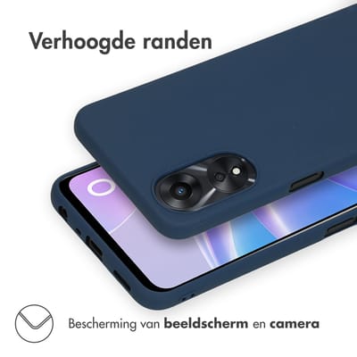 imoshion Hoesje - Geschikt voor Oppo A78 (4G) - Color Backcover - Donkerblauw