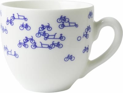 Heinen Delfts Blauw | Koffiemok de Blauwe Fiets | 2 st.