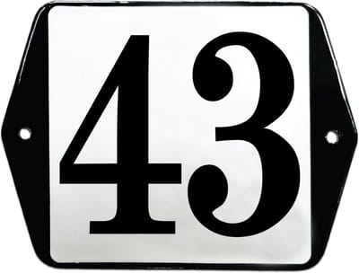 Emaille huisummer model oor - 43