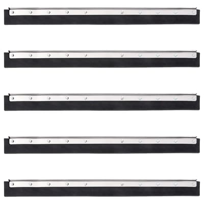 vidaXL - Vloerwisserkoppen - 5 - st - 75x2x5 - cm - staal - en - rubber