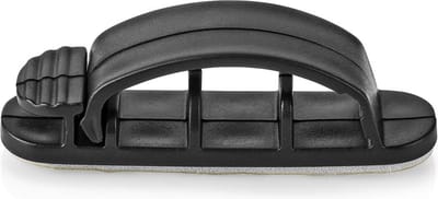Nedis Kabelmanagement - Kabelclip - Vergrendeld - 3 Stuks - Aantal sleuven: 3 Sleuven - Maximale kabeldikte: 7.5 mm - Polypropylene - Zwart