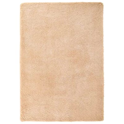 vidaXL - Hoogpolig - vloerkleed - NAVARRA - 240x340 - cm - polyester - beige