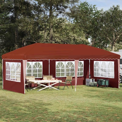 vidaXL - Pop-up - Feesttent - 575 - x - 289 - x - 245 - cm - Terracotta