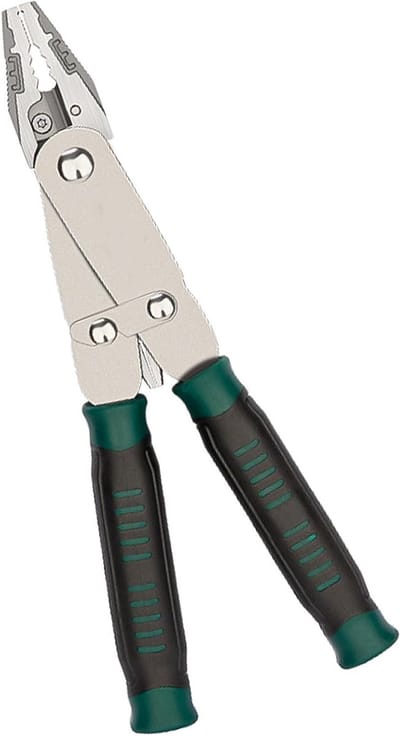 Elektrische tang - Draadstripper - Elektrisch werk - Multifunctioneel ontwerp - 21 cm - Grijs