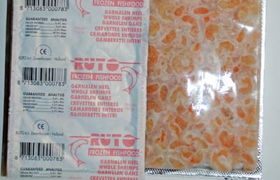 Ruto Garnalen heel diepvries 100 gram | blister met porties Diepvries
