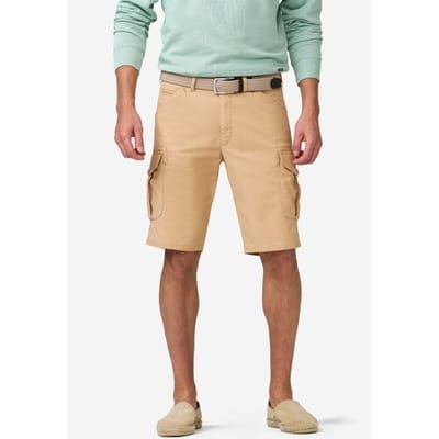 Meyer Bermuda Orlando Cargo Solid Color Organic Cotton Subtle Stretch Camel / male