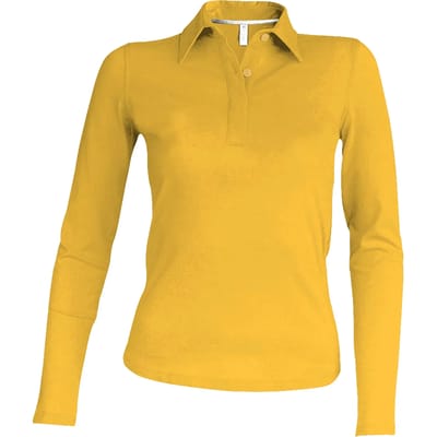 Kariban Damespolo lange mouwen K244 - Yellow - 3XL