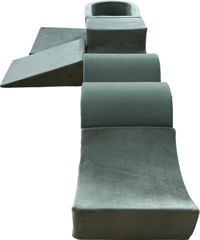 Foam speelset - 7-delig - met ballenbak en 100 ballen - grijs