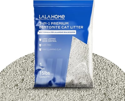 Kattenbakvulling Bentoniet - Klaverkorrels Natrium - Geurcontrole Huisdier - Stofvrije Formule - 6.8 Kilogram - Natuurlijk