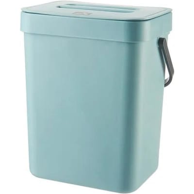 Poubelle pliante Espace de cuisson Porte d'armoire Poubelle suspendue Voiture à ordures Poubelle d'espace de cuisson Accessoires de rangement 3L Mural