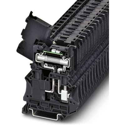 Phoenix Contact 3046430 Zekering-serieklem 8.2 mm Schroeven Zwart 50 stuk(s)