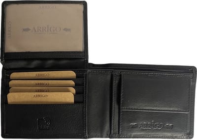 Portemonnee Heren – Zwart - Jongens Portemonnee - Leer - RFID - Anti Skim – Billfold - Portemonnee - Arrigo
