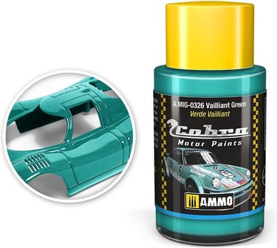 AMMO by Mig Jimenez Hobbyverf Acrylverf - MIG 0326 Cobra Motor Paints - Vialliant Green - Matt - Acryl - 30ml Verf potje - 30 ml