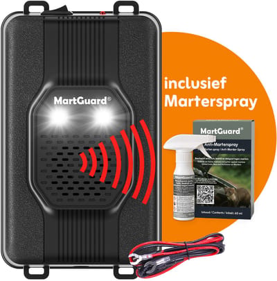 MartGuard® Car & Home Secure Pro - Marterverjager - 3-in-1 - Auto & Huis - Op Batterij, Stroom of Accu