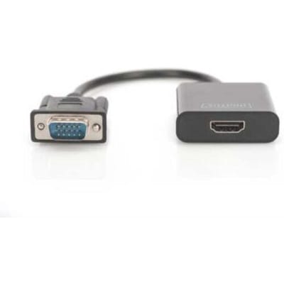 Digitus Vga Naar Hdmi Adapterkabel Voor Monitor Tv 1080P Fhd Audio 35Mm