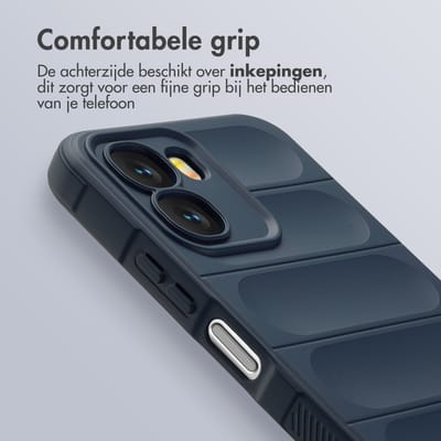 imoshion Hoesje - Geschikt voor Oppo A6x (5G) / Oppo A6x (4G) - EasyGrip Backcover - Donkerblauw