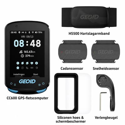 Pelor GPS Fietscomputer CC600 - Kleurenbeeldscherm - Navigatie - WiFi - Bluetooth - ANT+ - Snelheidssensor