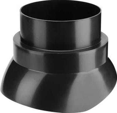 Burgerhout scharnierkap F 132mm 25-45° PP - zwart -  400453714