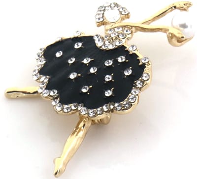 Broche - Ballerina - 5cm - dames - sierlijk - elegant - klassiek - trendy - cadeau