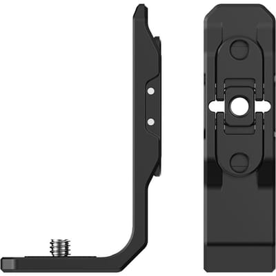 Horizontale Montagebeugel Uitbreidingsstandaard Adapter Aluminiumlegering met 1/4 Inch Schroef Vervanging voor zwart