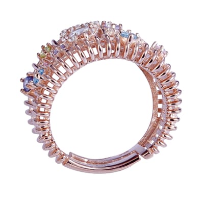 Orphelia Dames 925 Sterling Zilveren Ring - Roze ZR-7446