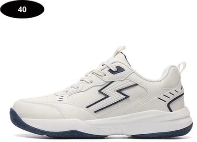 Bovista Tennisschoenen - Heren - Dames - Tenniskleding - Indoor - Outdoor - Beige & Blauw - Maat 40