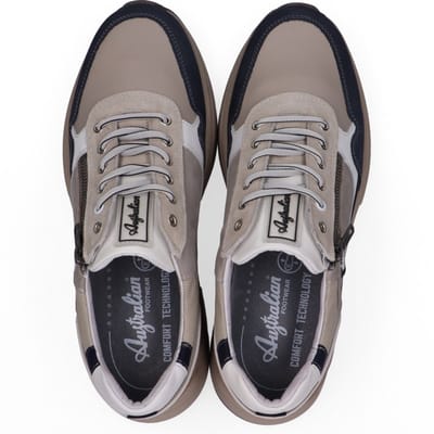 Australian - sneaker - Connery - 15.1646.06-L68 - BEIGE / COMBI - maat 39