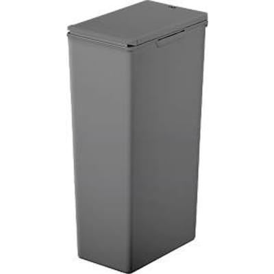 EKO Morandi Touch afvalbak, kunststof, touch bar mechanisme, stapelbaar, B 245 x D 370 x H 630 mm, 40 liter, blauw/grijs