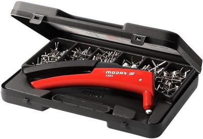 Klinknageltang Set - Bevestigingsgereedschap - Metaal Bewerken - Inclusief Aluminium Klinknagels - 381 gram - Rood