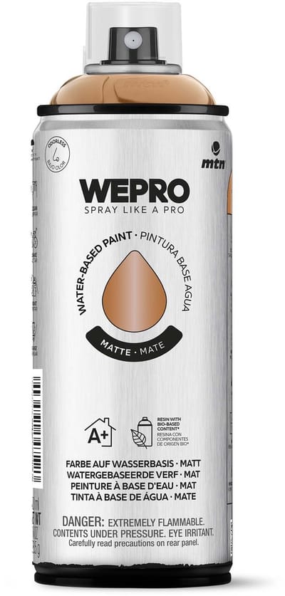Spuitbus Koper effect Mat MTN Wepro water-based paint 400ml