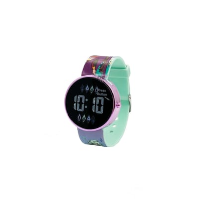 Accutime Frozen horloge LED rond met verwisselbare batterij - kinderhorloge.