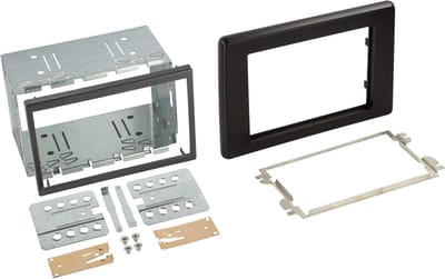 2-DIN Paneel geschikt voor Nissan NV400 - Opel Movano - Renault Master - Kleur : Zwart