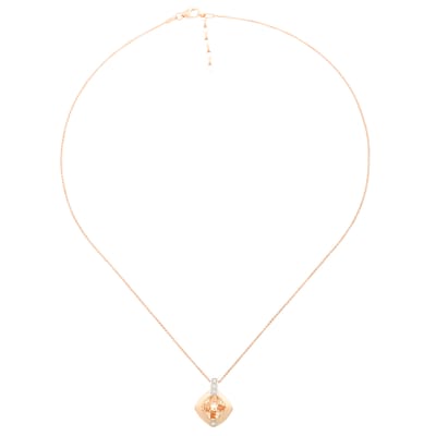 Orphelia 'Athena' Dames 925 Sterling Zilver Set: Ketting-Hanger + Oorbellen - Zilver/Roze SET-7113